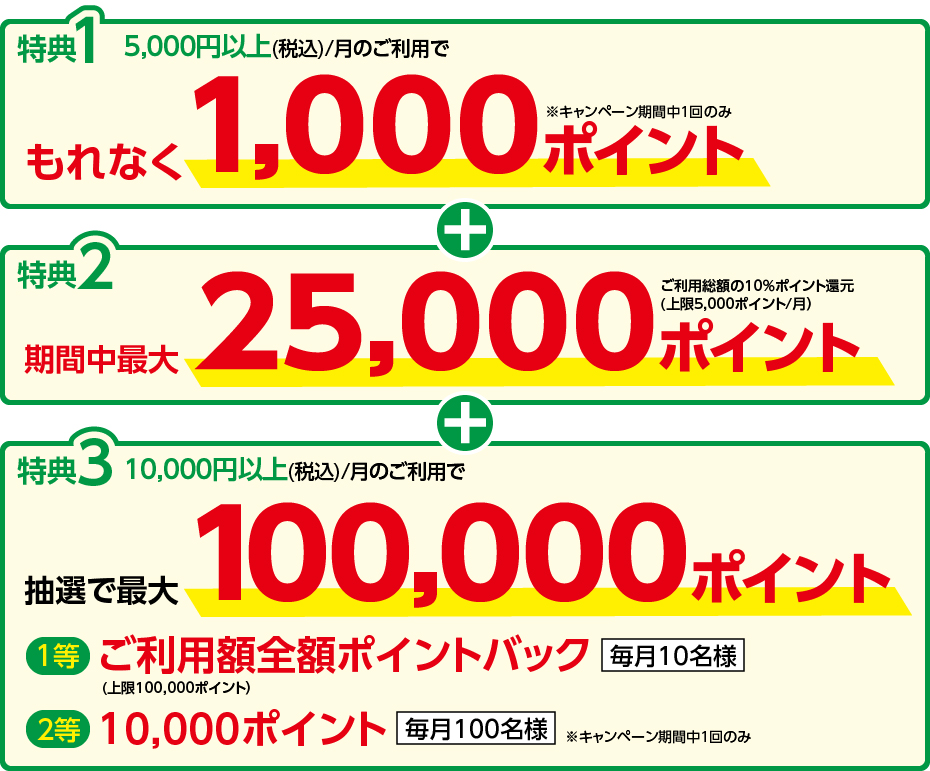 ヤマダデンキ店舗・ヤマダウェブコム・ヤマダモールにてご利用でポイントプレゼント!