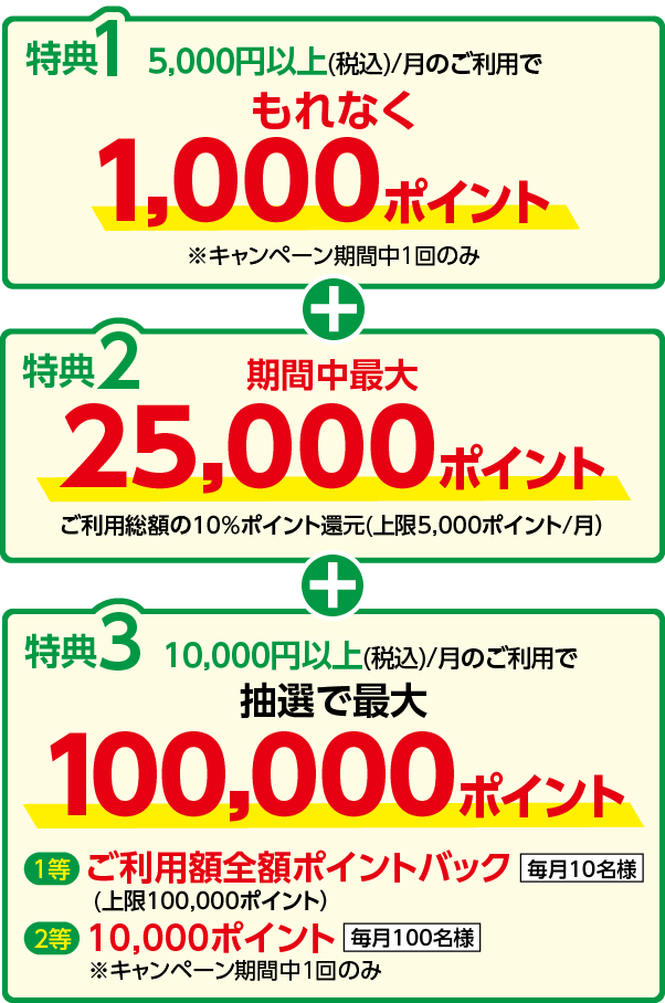 ヤマダデンキ店舗・ヤマダウェブコム・ヤマダモールにてご利用でポイントプレゼント!